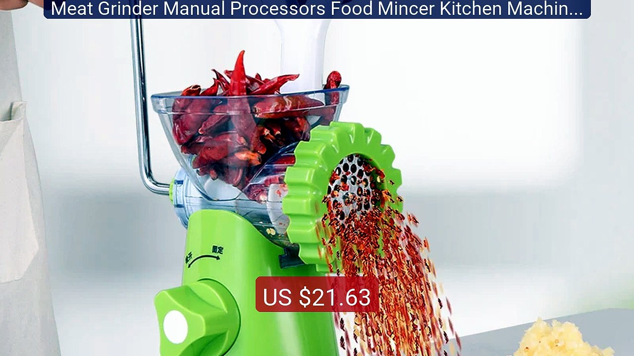 Meat Grinder Manual Processors Food Mincer Kitc...