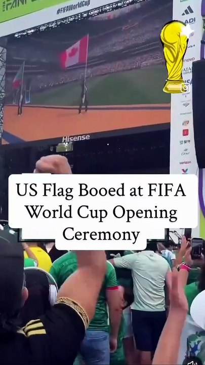 The United States was booed at the FIFA Opening Ceremony.