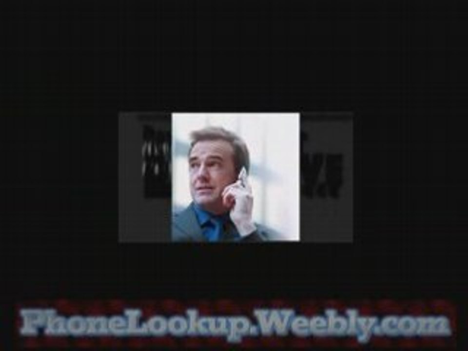 Look up Name Address from a phone number