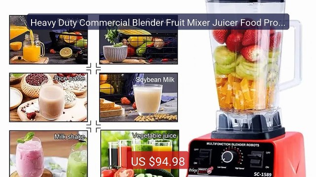 Heavy Duty Commercial Blender Fruit Mixer Juicer Food Process... Amazing Value 2026 | Must Have!