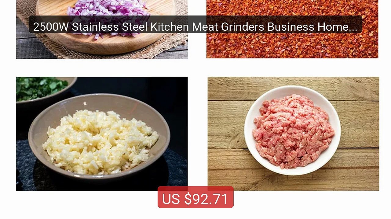2500W Stainless Steel Kitchen Meat Grinders Business Home Dum... -- Amazing Value 2026 | Must Have!