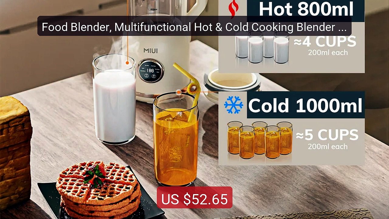 Food Blender, Multifunctional Hot & Cold Cookin...
