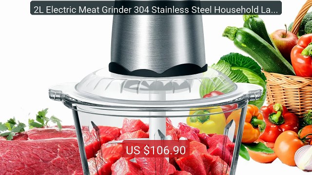 2L Electric Meat Grinder 304 Stainless Steel Household Large Capac... Best Deal 2026 | Shop Now!
