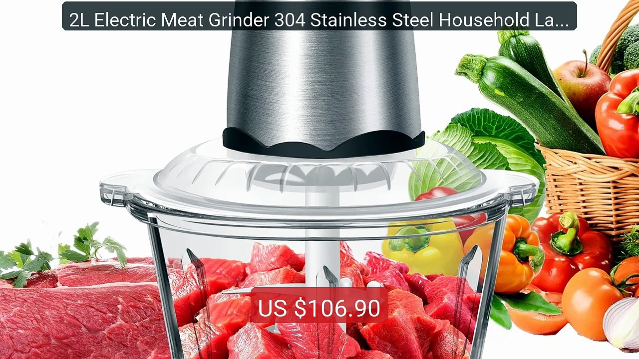 2L Electric Meat Grinder 304 Stainless Steel Household Large Capac... -- Best Deal 2026 | Shop Now!