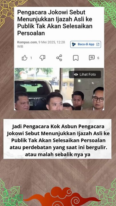 Justru Itu Akan Menghentikan Perdebatan Publik!