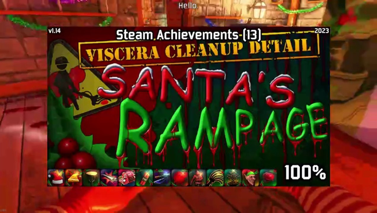 Viscera Cleanup Detail: Santa's Rampage | Steam Achievements (13), 100%