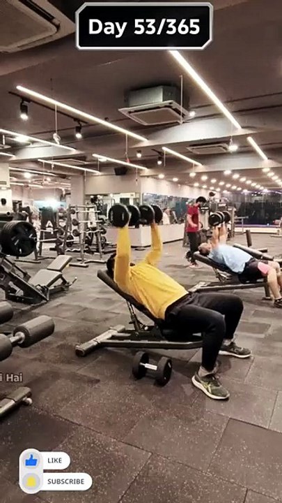 DAY 53/365 – CHEST WORKOUT 💪 🔥 ‪@ZindagiChalRhiHai‬ #1million #1m #1000subscriber #trending