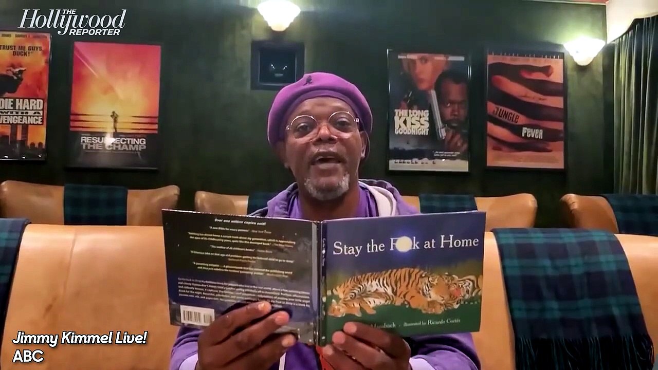 Samuel L. Jackson Reads 'Stay the F---' at Home' on 'Jimmy Kimmel Live!' | THR News [Full Movie]
