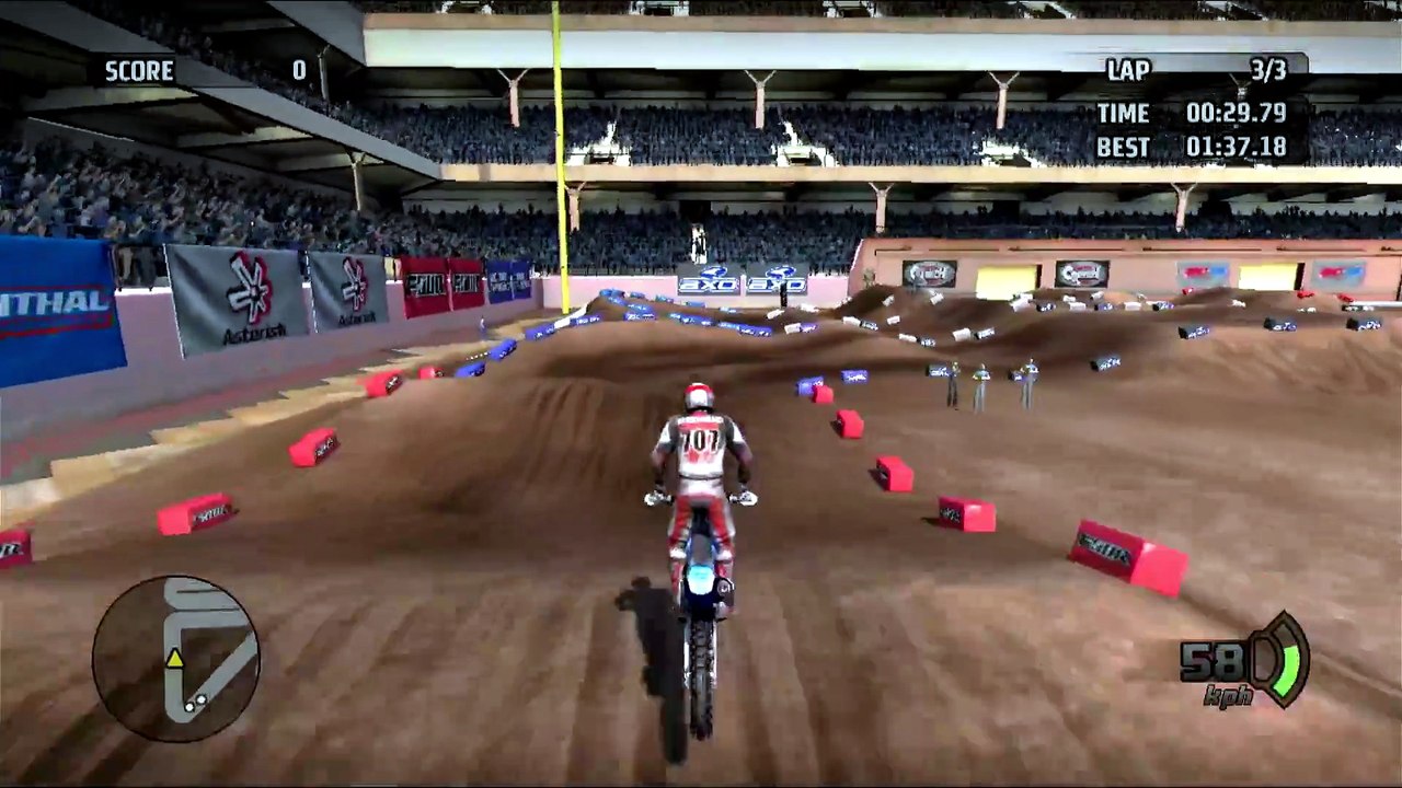 MX vs. ATV: Untamed (2007, PlayStation 3/PS3) - Gameplay de X Cross Tournament 1