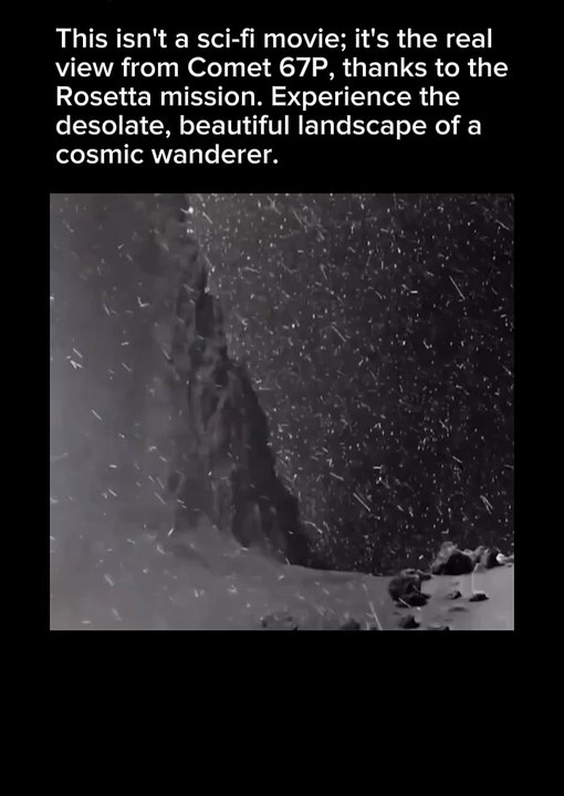 A rare scene from comet 67P