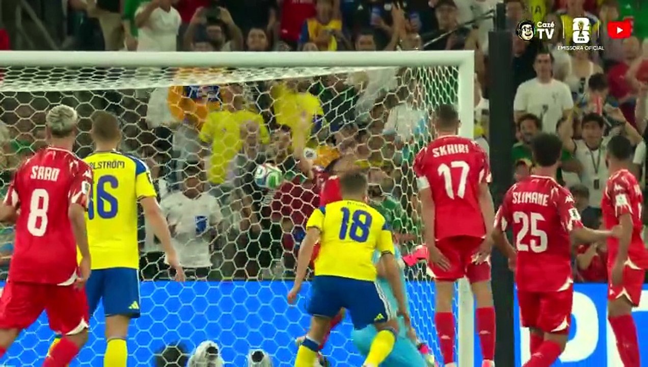 MELHORES MOMENTOS SUÉCIA 5 X 1 TUNÍSIA  - COPA DO MUNDO FIFA™ 2026