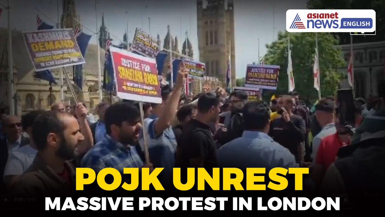 PoJK Crackdown: British Kashmiris Stage Massive Protest Outside UK Parliament | WATCH