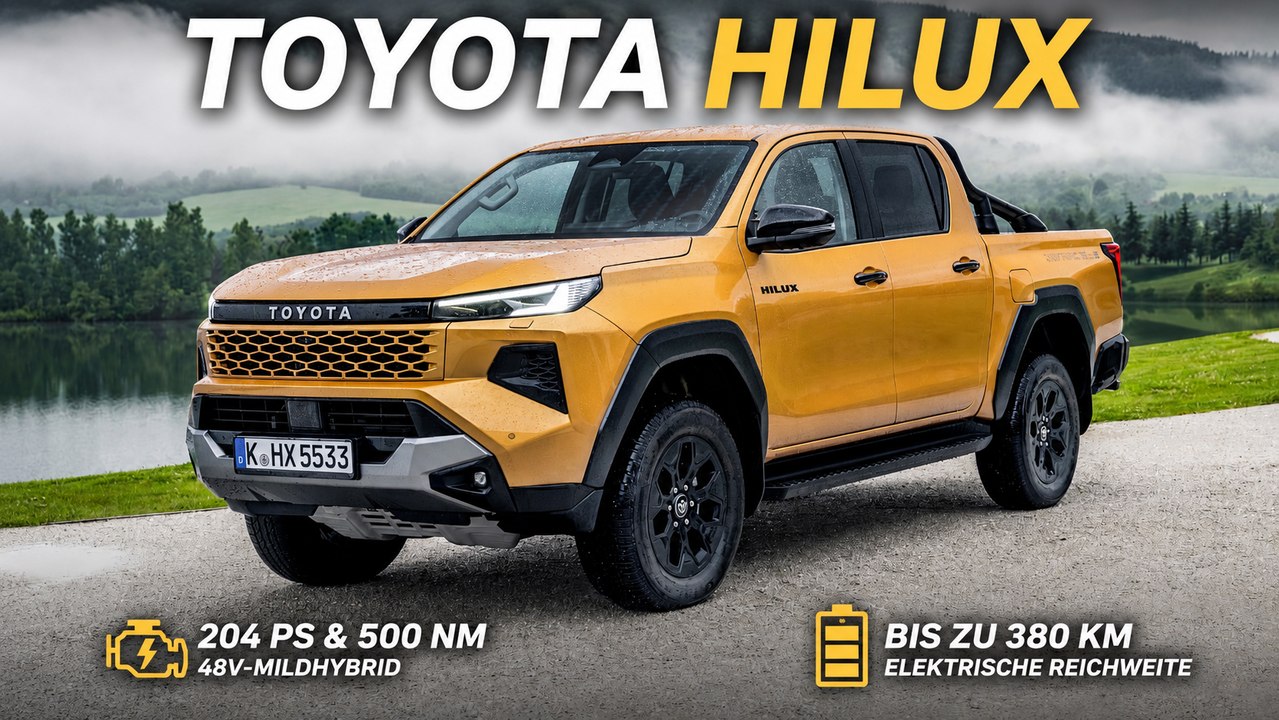 Toyota Hilux Hybrid Sulphur Yellow | Hybrid, BEV & Brennstoffzelle