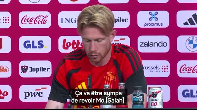 Belgique - De Bruyne : “Ça va être sympa d’affronter Salah, comme au bon vieux temps”