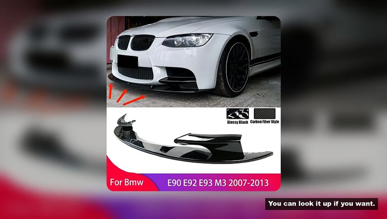 Front Bumper Lip Splitter Spoiler Diffuser Guard Protector for BMW E90 E92 E93 M3 2007-2013 Front Li
