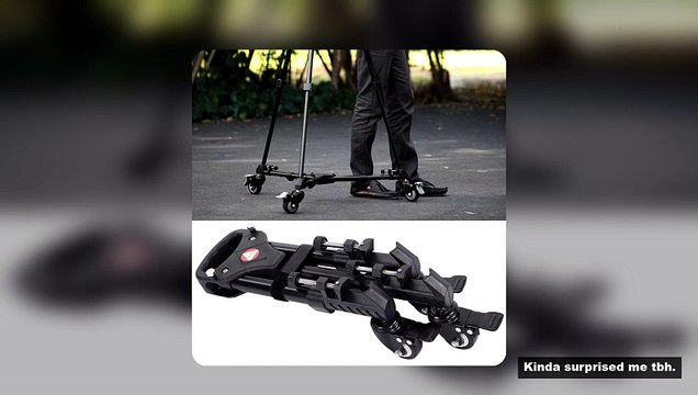Camera Tripod Foldable Tripod Tripod Pulley VX-600 Foldable Tripod Dolly 3 Wheels Stand Pulley Base