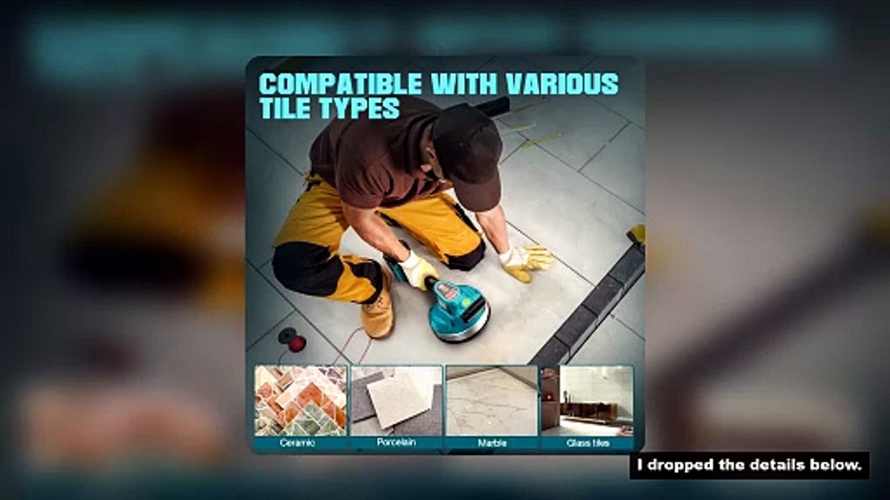 Seesii 12-Speed Tile Laying Machine Tile Vibration Leveling Machine 160mm Large Suction Cordless Cer