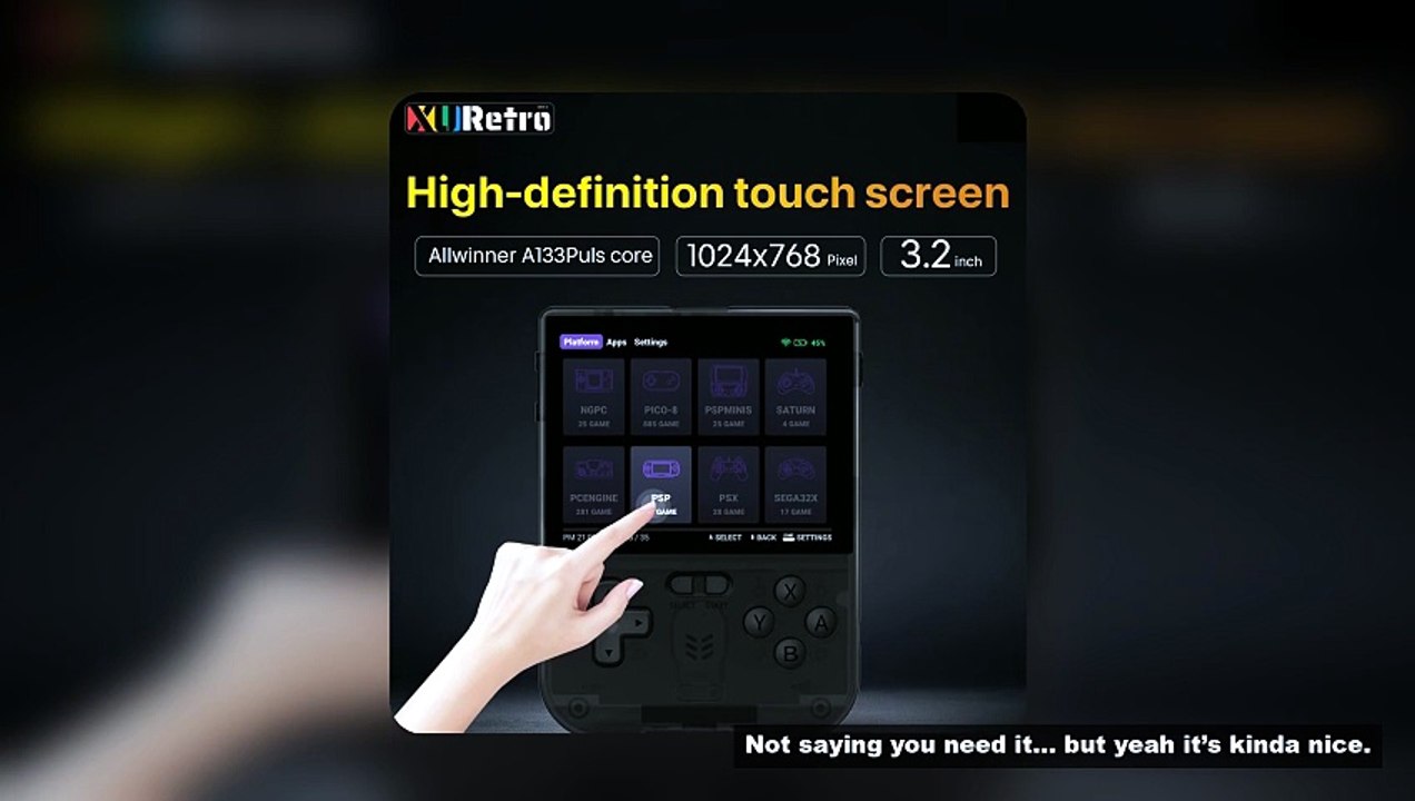 XU20 V32 Retro Handheld Game Console Christmas Gift R36S Upgraded Version Android Handheld Device