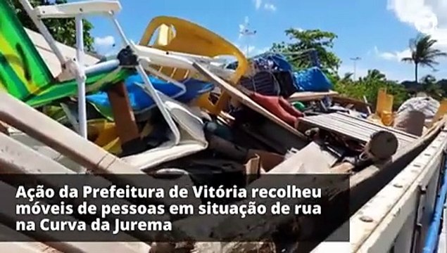 Prefeitura de Vitória recolhe móveis de pessoas em situação de rua