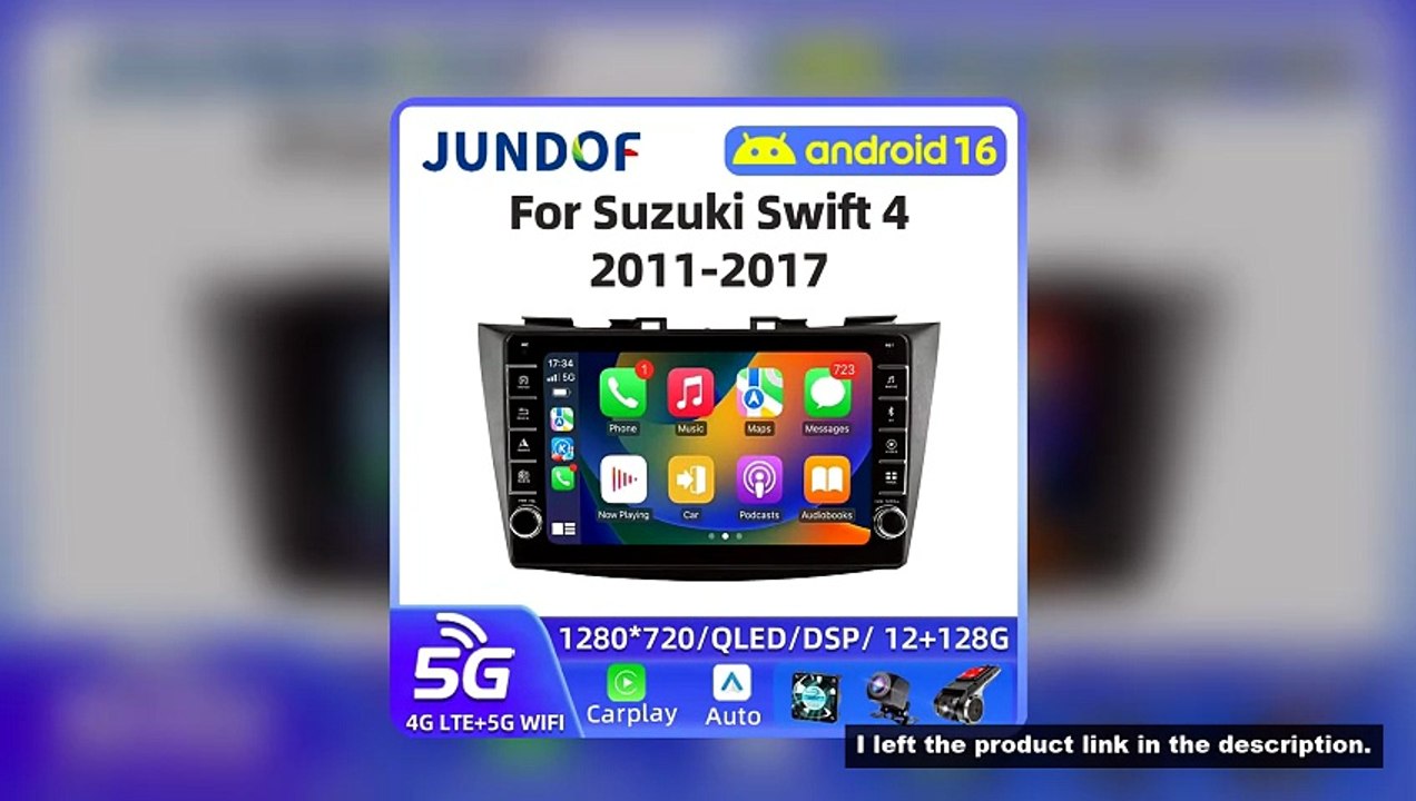For Suzuki Swift 4 2011 - 2017 Car Radio Intelligent Android 16 Auto Multimedia Video Player Stereo