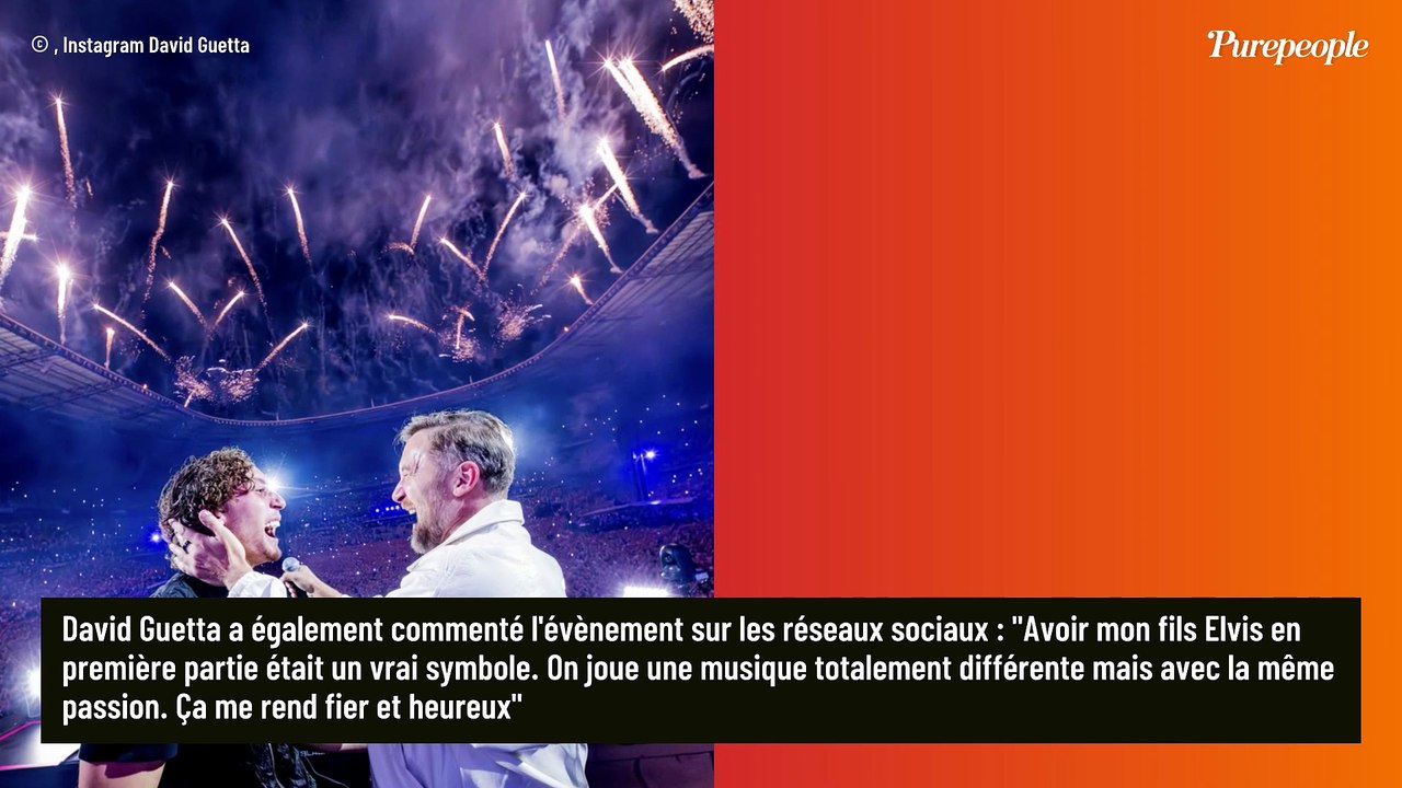 David Guetta sur scène avec son fils Elvis au S...