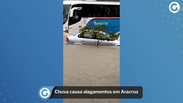 Chuva causa alagamentos em Aracruz