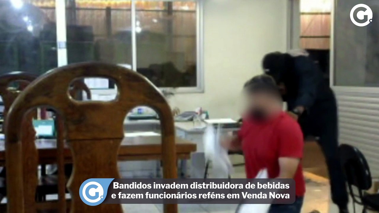 Bandidos invadem distribuidora de bebidas e fazem funcionários reféns em Venda Nova