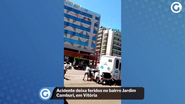 Acidente deixa feridos no bairro Jardim Camburi, em Vitória