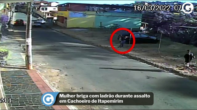 Mulher briga com ladrão durante assalto em Cachoeiro de Itapemirim