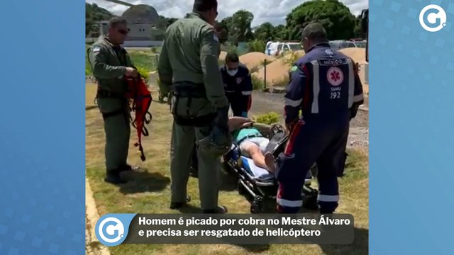 Homem é picado por cobra no Mestre Álvaro e precisa ser resgatado