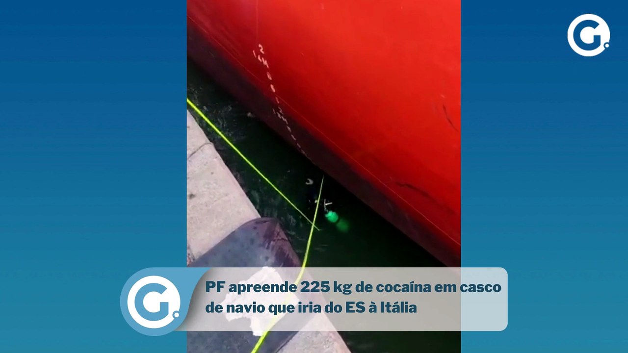 Pf Apreende 225 Kg De Cocaína Em Casco De Navio Que Iria Do Es à Itália