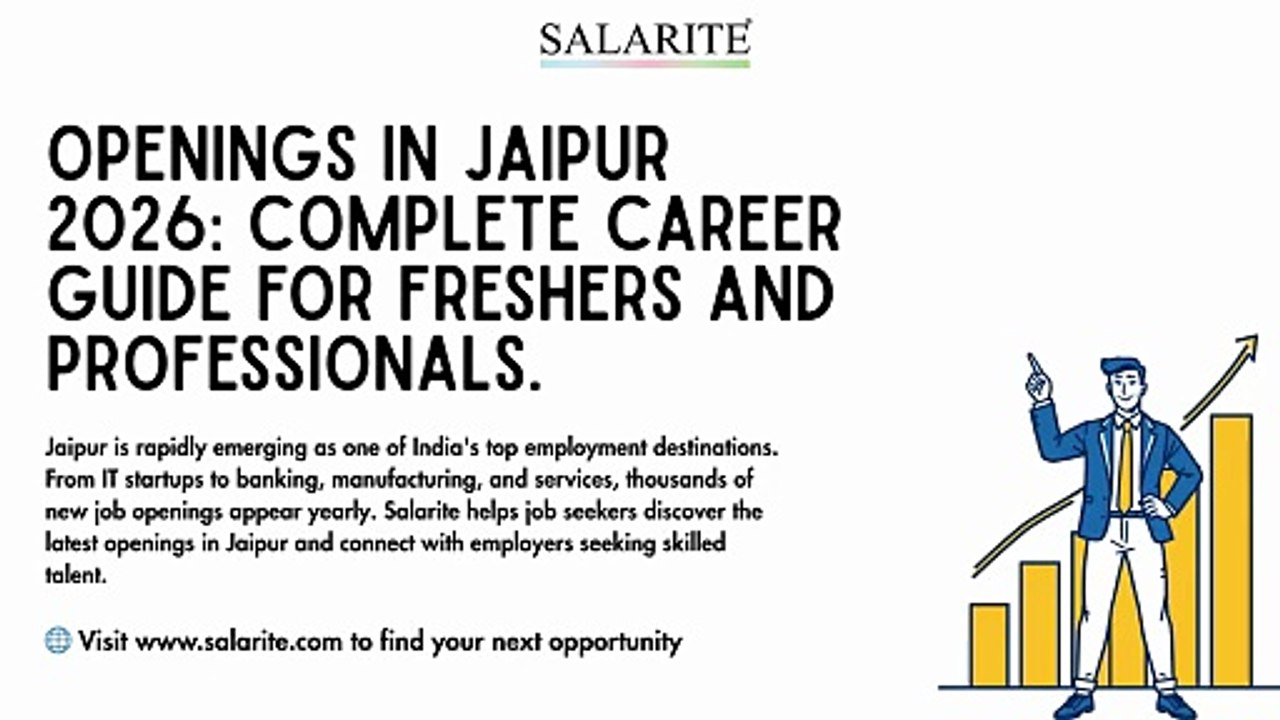 Openings In Jaipur 2026 Complete Career Guide for Freshers and Professionals.