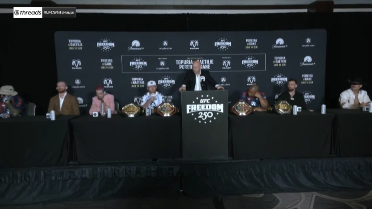 Rueda de prensa completa de Justin Gaethje tras derrotar a Topuria en UFC Casa Blanca