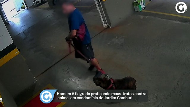 Homem é flagrado praticando maus-tratos contra animal em condomínio de Jardim Camburi