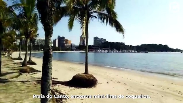 Erosão na Praia do Iate Clube, em Vitória