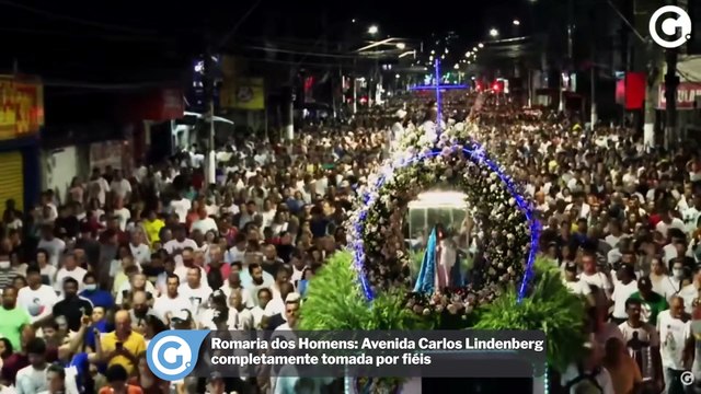 Romaria dos Homens: Avenida Carlos Lindenberg completamente tomada por fiéis