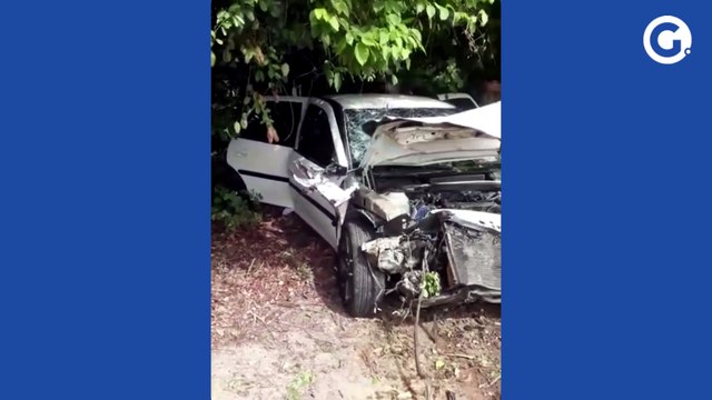 Motorista colide contra árvore em acidente em Linhares