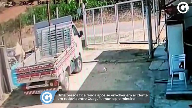 Câmera flagra acidente grave em Guaçuí; motociclista foi arremessado