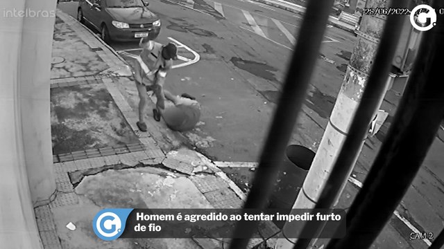 Homem é agredido ao tentar impedir furto de fio