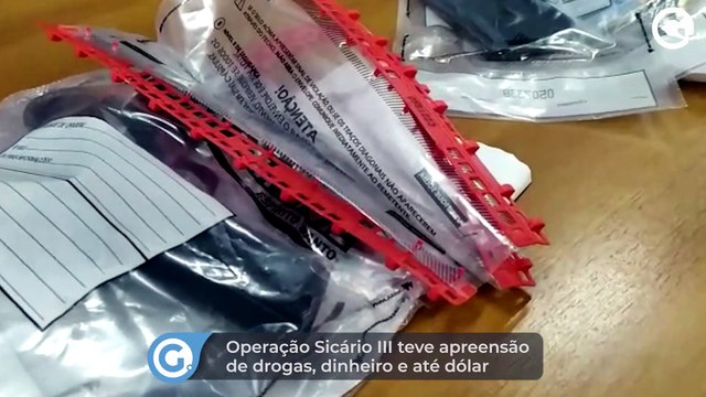 Operação Sicário III teve apreensão de drogas, dinheiro e até dólar