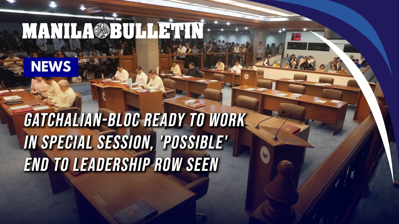 Gatchalian-bloc ready to work in special session, 'possible' end to leadership row seen