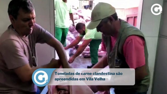 Toneladas de carne clandestina são apreendidas em Vila Velha