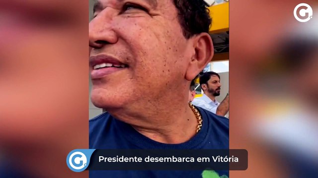Magno Malta transmite em live o desembarque do Presidente Jair Bolsonaro