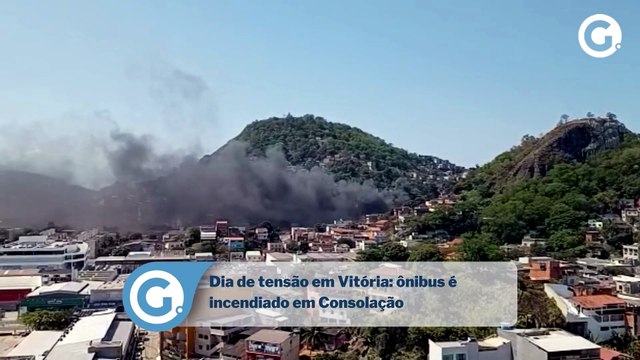 Ônibus é incendiado em Consolação, em Vitória