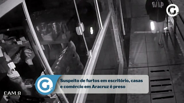 Suspeito de furtos em escritório, casas e comércio em Aracruz é preso