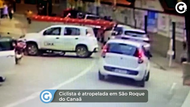 Ciclista é atropelada em São Roque do Canaã