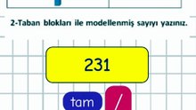 1.1- Modelleme İle Sayıların Gösterimi - 4. Sınıf Matematik #shorts