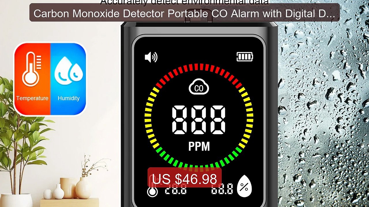 Carbon Monoxide Detector Portable CO Alarm with Digital Display Re... -- Best Deal 2026 | Shop Now!
