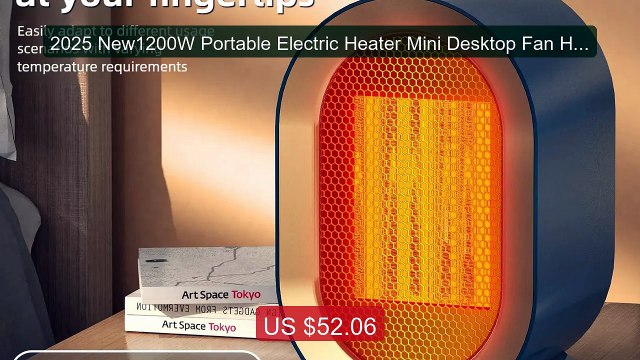 2025 New1200W Portable Electric Heater Mini Desktop Fan Heater Smar... Top Rated 2026 | Buy Now!