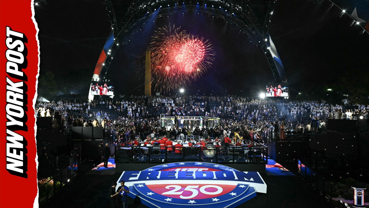 Fireworks light up Washington DC for Trump's UFC Freedom 250 event